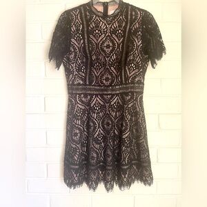 Lace cocktail dress sold by ModCloth